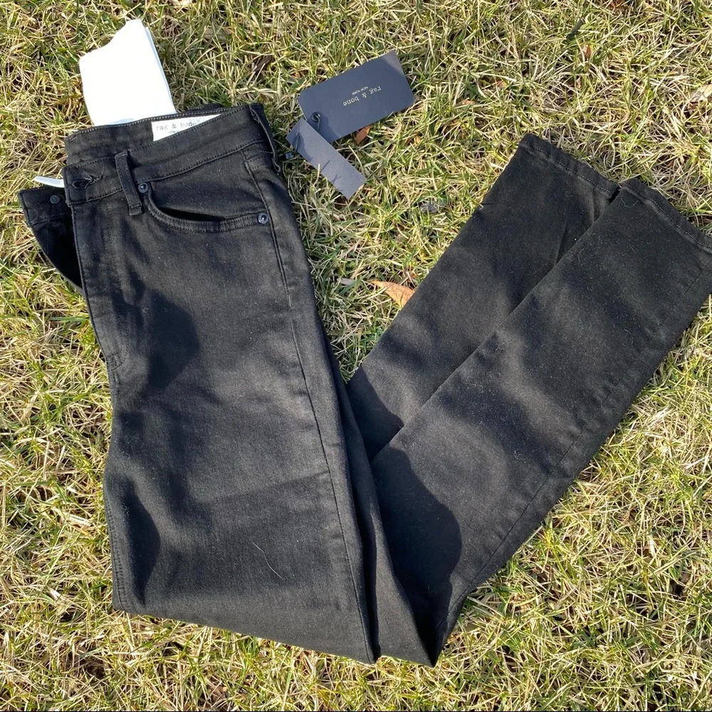 NWT Rag & Bone Nina High Rise skinny black jeans sz 29 - Picture 8 of 12